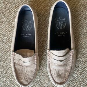 Cole Haan Women's Soft Pink textured leather Loafers